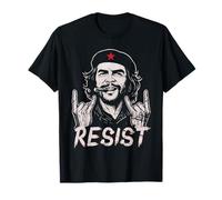 Che Guevara Camicia Resist Rock On Horns Divertente Grafica Maglietta