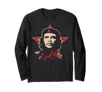 Che Guevara - Camicia Revolution Ribelle Cuban El Che Cuba Hero Maglia a Manica