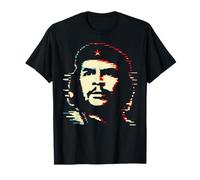 Che Guevara Camicia Ribelle Icona Pixel Art Glitch Pop Art Retro Maglietta