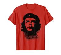 Che Guevara Camicia Rosso Hasta La Victoria Siempre Revolution Maglietta