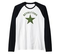 Che Guevara Combattente Rivoluzione Ribelle Cuba Maglia con Maniche Raglan