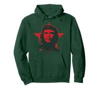 Che Guevara Felpa con Cappuccio El Che Revolution Rebel Verde Militare Felpa con Cappuccio