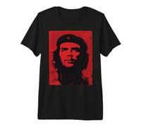 Che Guevara Maglietta Revolution Rosso Maglietta Premium