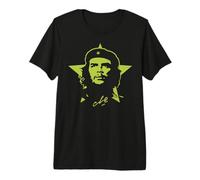 Che Guevara Maglietta Stella Ribelle Cuba Verde Cubana Maglietta Premium