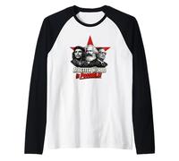 Che-Guevara, Marx, Allende, Revolution, Guerilla, Che Maglia con Maniche Raglan