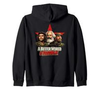 Che-Guevara, Marx, Castro, Revolution, Guerilla, Che Felpa con Cappuccio