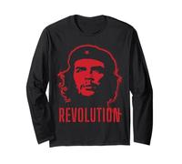 Che Guevara Revolution Camicia Cuba Cuba Heritage Red Rebel Maglia a Manica