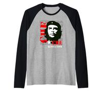 Che Guevara Ribelle Rivoluzione Cuba Comandante Maglia con Maniche Raglan