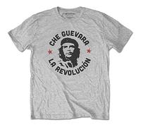 Che Guevara - T-Shirt # Xxl Unisex Grey # Circle Logo