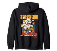 Che la fortuna sia con te - Maneki-Neko Monster Cat Attack Felpa con Cappuccio