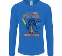 Che La Forza Sia Con Te Maglietta A Maniche Lunghe Divertente Per Uomo Shih Tzu