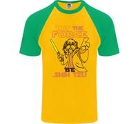 Che La Forza Sia Con Te Maglietta Divertente Per Uomini S/S Baseball Shih Tzu