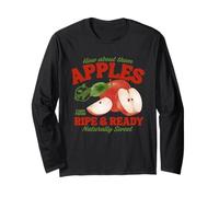 Che ne dici di Loro Mele Divertente Design di Frutta Biologica Maglia a Manica