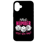 Che Numero Siamo Su Divertente Bunco Gioco Night Babe Dadi Donne Custodia per iPhone 16 Plus