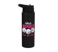 Che Numero Siamo Su Divertente Bunco Gioco Night Babe Dadi Donne Stainless Steel Insulated Water Bottle