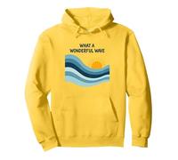 Che Onda Meravigliosa: Tramonto oceanico retrò Felpa con Cappuccio, Unisex per Adulti, Limone, L