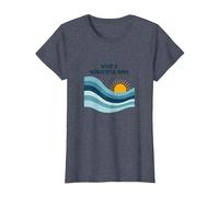 Che Onda Meravigliosa: Tramonto oceanico retrò Maglietta, Donna, Pervinca, 3XL