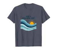 Che Onda Meravigliosa: Tramonto oceanico retrò Maglietta, Uomo, Pervinca, 6XL
