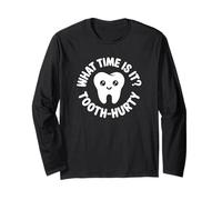 Che Ora è? Dente-Hurty - Divertente Dentista Maglia a Manica