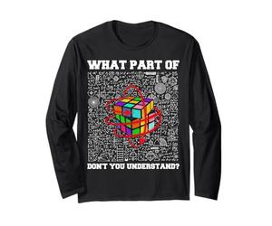 Che Parte di Non capisci? Divertente velocità Cubing Math Maglia a Manica