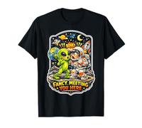 Che Piacere incontrarti Qui Bonk Spaceman Alien Meet Maglietta