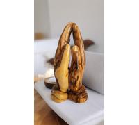 Che Prega Mani 15 CM IN Piedi Legno Scultura Figura Preghiera Armonia Custode