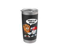 Che succede Bruh Divertente Guanto Da Baseball E Palla Da Baseball Bicchiere termico in acciaio inox doppia parete