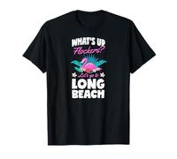 Che Succede Flockers Andiamo a Long Beach California Maglietta