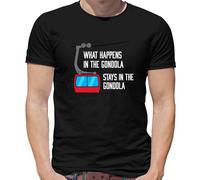 Che Succede Nel Gondola - Uomo T-Shirt Sci - Sciatore - Vacanza