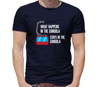 Che Succede Nel Gondola - Uomo T-Shirt Sci - Sciatore - Vacanza