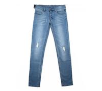 Cheap Monday Jeans Unisex Narrow Hole Blue Bottoni
