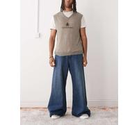 Cheap Monday - Rad - Jeans skater a fondo ultra ampio lavaggio blu medio W28 L30