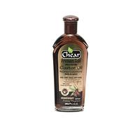 Chear Olio di ricino 200 ml per la crescita dei capelli, miscela con cocco, rosmarino, semi neri, oliva, sesamo e vitamina E - Trattamento del cuoio capelluto, olio ispessente per capelli, barba