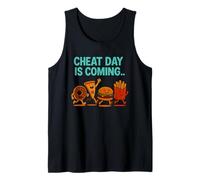 Cheat Day Sta arrivando - Divertenti Patatine Fritte a Forma di Cartone Animato Junk Food Canotta