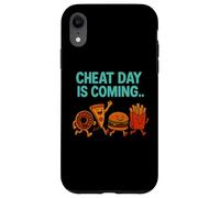 Cheat Day sta arrivando - Divertenti patatine fritte a forma di cartone animato Junk Food Custodia per iPhone XR