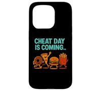 Cheat Day sta arrivando - Divertenti patatine fritte a forma di cartone animato Junk Food Custodia per iPhone 15 Pro