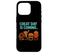 Cheat Day sta arrivando - Divertenti patatine fritte a forma di cartone animato Junk Food Custodia per iPhone 16 Pro