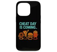 Cheat Day sta arrivando - Divertenti patatine fritte a forma di cartone animato Junk Food Custodia per iPhone 13 Pro