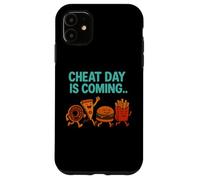 Cheat Day sta arrivando - Divertenti patatine fritte a forma di cartone animato Junk Food Custodia per iPhone 11