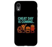 Cheat Day sta arrivando - Divertenti patatine fritte a forma di cartone animato Junk Food Custodia per iPhone XR
