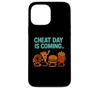 Cheat Day sta arrivando - Divertenti patatine fritte a forma di cartone animato Junk Food Custodia per iPhone 13 Pro Max