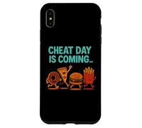 Cheat Day sta arrivando - Divertenti patatine fritte a forma di cartone animato Junk Food Custodia per iPhone XS Max