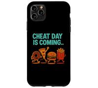 Cheat Day sta arrivando - Divertenti patatine fritte a forma di cartone animato Junk Food Custodia per iPhone 11 Pro Max
