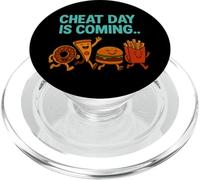 Cheat Day sta arrivando - Divertenti patatine fritte a forma di cartone animato Junk Food PopSockets PopGrip per MagSafe