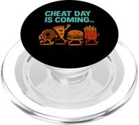 Cheat Day sta arrivando - Divertenti patatine fritte a forma di cartone animato Junk Food PopSockets PopGrip per MagSafe