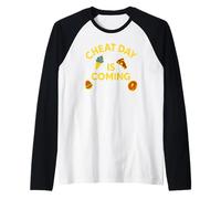 Cheat Day Sta arrivando - Motivazione Divertente per Gli Amanti del Cibo in Palestra Maglia con Maniche Raglan