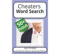 Cheaters Word Search Puzzle Book: Word Searches with Easy to Read Print about Cheaters, School, Betrayal and More