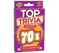 Cheatwell Games Top Trivia 1970's - A Decade of Trivia Travel Pack Card Game - 1