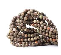 CHEAVIAN 60PCS 6mm Natural Patterned Agate Round Loose Beads for Jewelry Making 1 Strand 15 inches