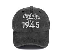 CheChury Cappellino da Baseball Moda Unisex 40/50/60/70/80/90 Anni Idea Regalo di Compleanno Regali per Nonno/papà/Mamma Snapback Cappelli Golf Cappellino Sport Trucker Hat Berretto